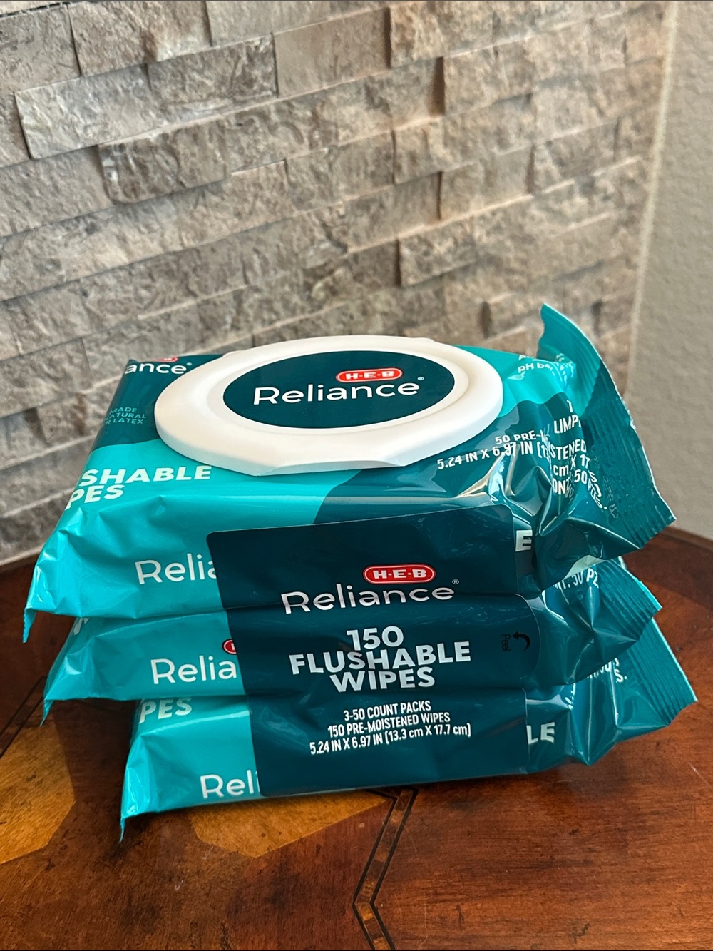 Teal Flushable Wipes - 150 Count